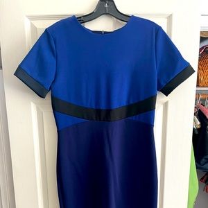 Blue sheath dress